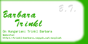 barbara trinkl business card